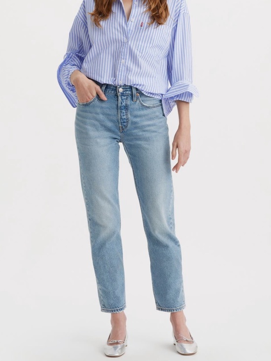 Levi's Denim - NWT Levi's 501 high rise crop Light Blue Straight Leg Jeans classic